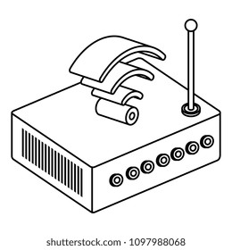 router device isometric icon