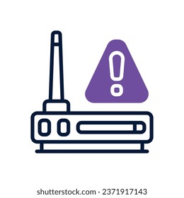 router dual tone icon. vector icon for your website, mobile, presentation, and logo design.
