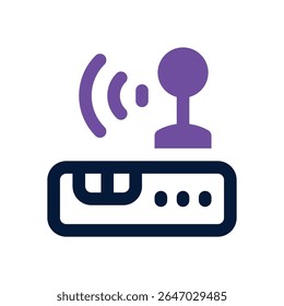 router duotone icon. Sleek and modern vector icon for websites, mobile apps, marketing materials, and corporate design. Fully scalable and ready to use.