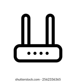 Router. Editable stroke vector icon.