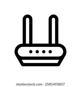 Router. Editable stroke vector icon.