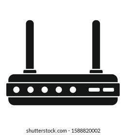 Router equipment icon. Simple illustration of router equipment vector icon for web design isolated on white background
