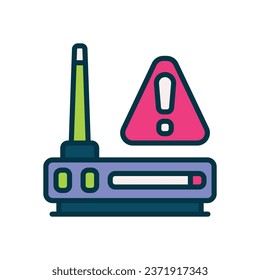 router filled color icon. vector icon for your website, mobile, presentation, and logo design.