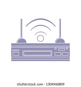 router flat icon-modem sign-wireless illustration-network illustration-adsl isolated-wifi vector