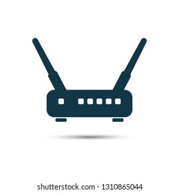 router flat icon-modem sign-wireless illustration-network illustration-adsl isolated-wifi vector.