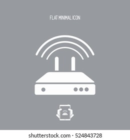 Router - Flat minimal icon