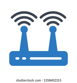 router glyph double color