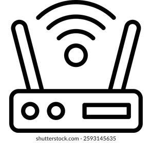 Router Glyph Icon Design For Personal nad Commercial Use