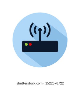 Router hotspot icon vector illustration. Router icon for web and mobile phone