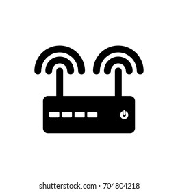 Router icon ,black sign design