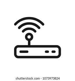 Router icon concept. Available in vector. Linear style.