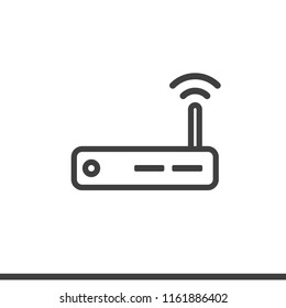 Router Icon Design Line Style Vector Image