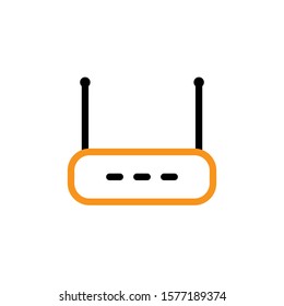 Router icon design template trendy