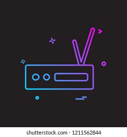 Router icon design vector