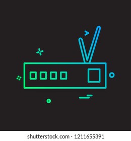 Router icon design vector