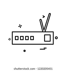 Router icon design vector