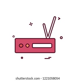 Router icon design vector
