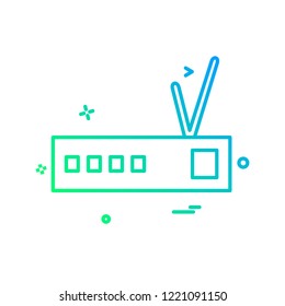 Router icon design vector