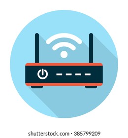 Router icon flat
