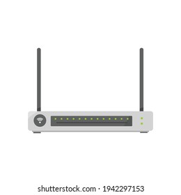 Router icon flat design, wifi.