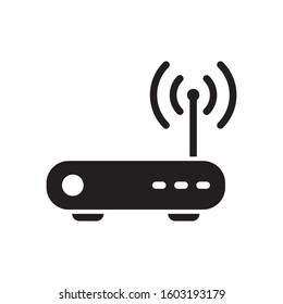 router icon, glyph style design