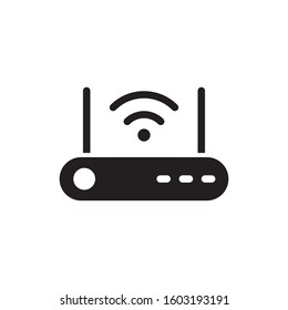 router icon, glyph style design