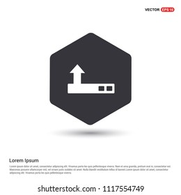 Router Icon Hexa White Background icon template - Free vector icon