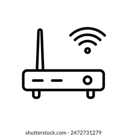 Router Icon, Ideal for Internet and Networking Illustrations