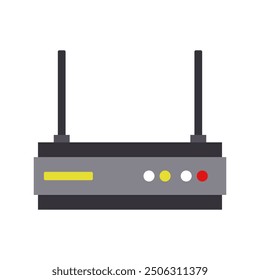 Icono del router ilustrado en el fondo