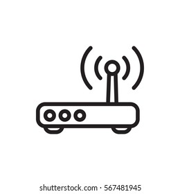 router icon illustration isolated vector sign symbol