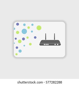 Router icon illustration isolated vector sign symbol