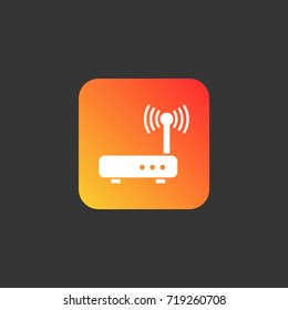 Router icon illustration isolated vector sign symbol