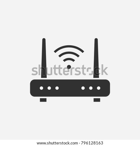 Router icon illustration isolated vector sign symbol