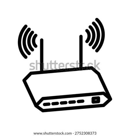 Router icon illustration vector design template