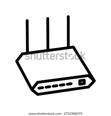 Router icon illustration vector design template