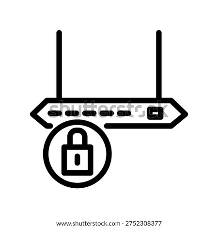 Router icon illustration vector design template
