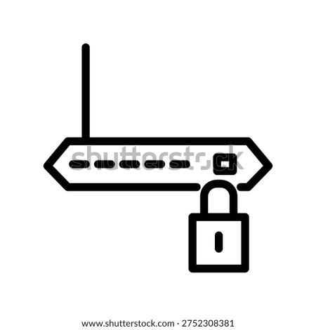 Router icon illustration vector design template