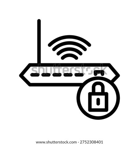 Router icon illustration vector design template