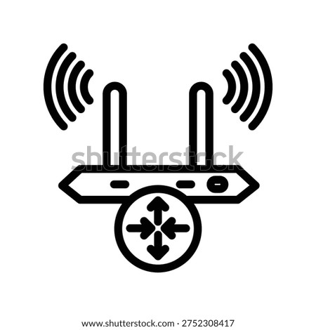 Router icon illustration vector design template