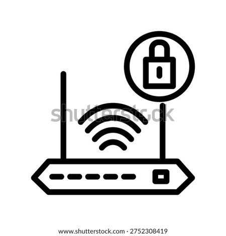 Router icon illustration vector design template