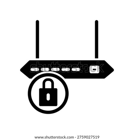 Router icon illustration vector design template