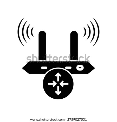 Router icon illustration vector design template