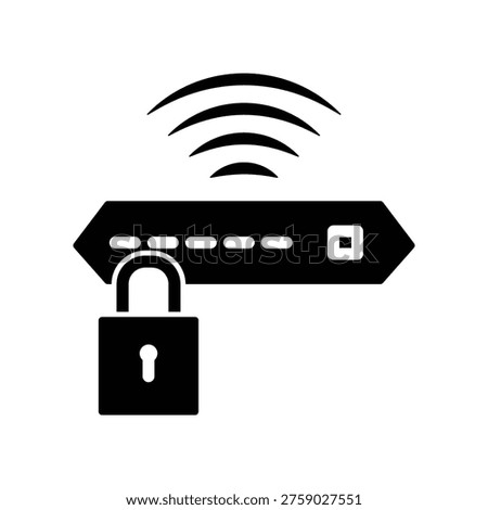 Router icon illustration vector design template