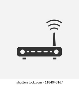 Router icon illustration,vector internet sign symbol