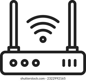 Imagen de icono del router. Adecuado para aplicaciones móviles.