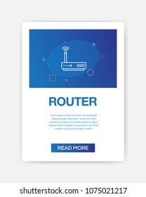 ROUTER ICON INFOGRAPHIC