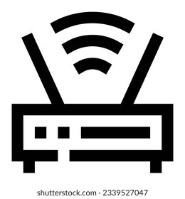 Icono de enrutador. Concepto de tecnología de Internet. Icono en el estilo de línea