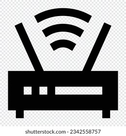 Router icon. Internet technology concept. Icon in line style