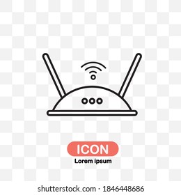 router icon isolated on transparent background.