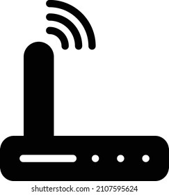 Routersymbol einzeln auf weißem Hintergrund. Vektorgrafik. EPS10. Vektorsymbol für Website-Design und App